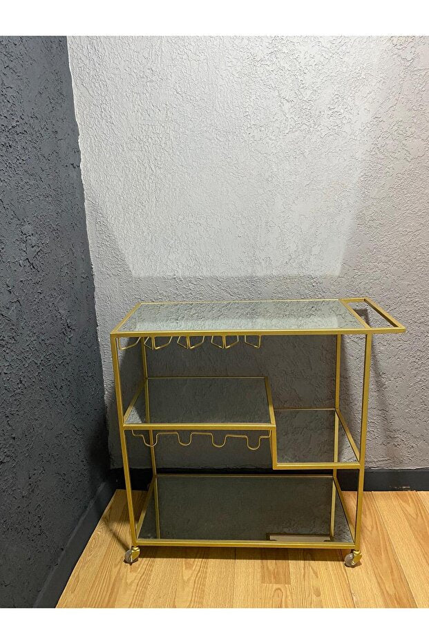 Gold Servis Ve Sunum Arabası, Ayna Raflı Servis Arabası