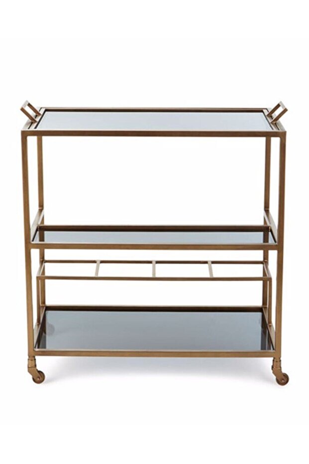 Elegant Tepsili Servis Arabası, Metal Sunum Arabası