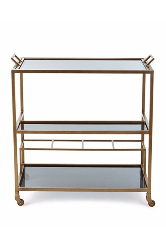 Elegant Tepsili Servis Arabası, Metal Sunum Arabası