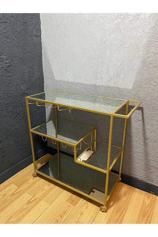 Gold Servis Ve Sunum Arabası, Ayna Raflı Servis Arabası