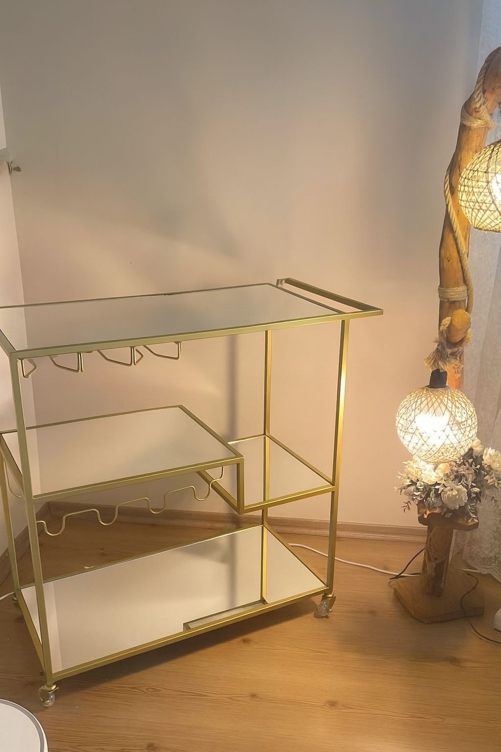 Gold Servis Ve Sunum Arabası, Ayna Raflı Servis Arabası